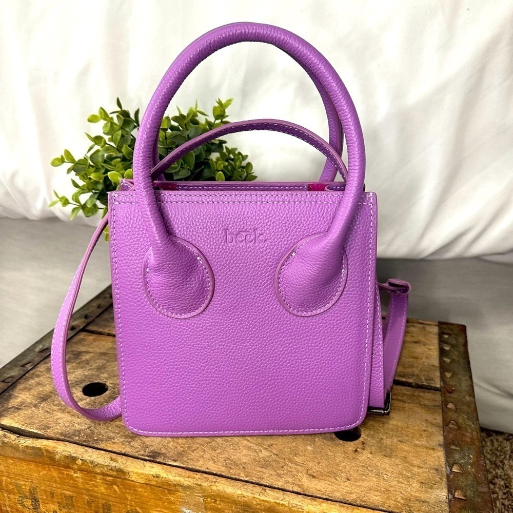 Like New Beck Micro Pixie Bag in Fouffy - Lilac Leather